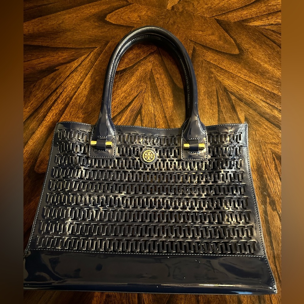 Tory Burch blue purse